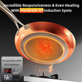 Deluxe DUXANO 14PC Healthy Pots and Pan With 9H Anti-scratch Coating, 2-Layer Non-Stick Ceramic&PFAS Free, Sensitively&Evenly Induction Cooking, Enhanced Flavor with Infrared Cookware, Dishwasher Safe DUXANO