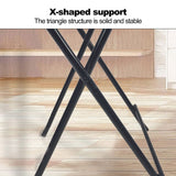 yoakaiax Foldable Dinner Table Folding Event Table for Indoor/Outdoor Events, Portable Banquet Table Square Solid MDF 4 Persons Home office Study Computer Desk Home Improvement (Black) yoakaiax