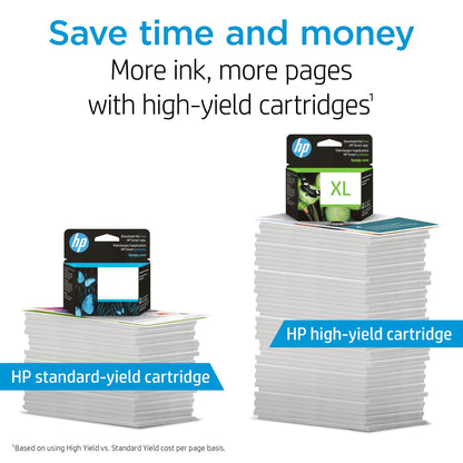 HP 67XL Black High-yield Ink Cartridge | Works with HP DeskJet 1255, 2700, 4100 Series, HP ENVY 6000, 6400 Series | Eligible for Instant Ink | One Size | 3YM57AN