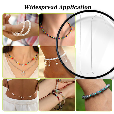 4Pcs Bead Spinner Needles Big Eye Beading Needles Stainless Bead Needle,Bead Needles for Jewelry Making Bracelet Necklace Jewelry Making (Needle) Tucnoeu