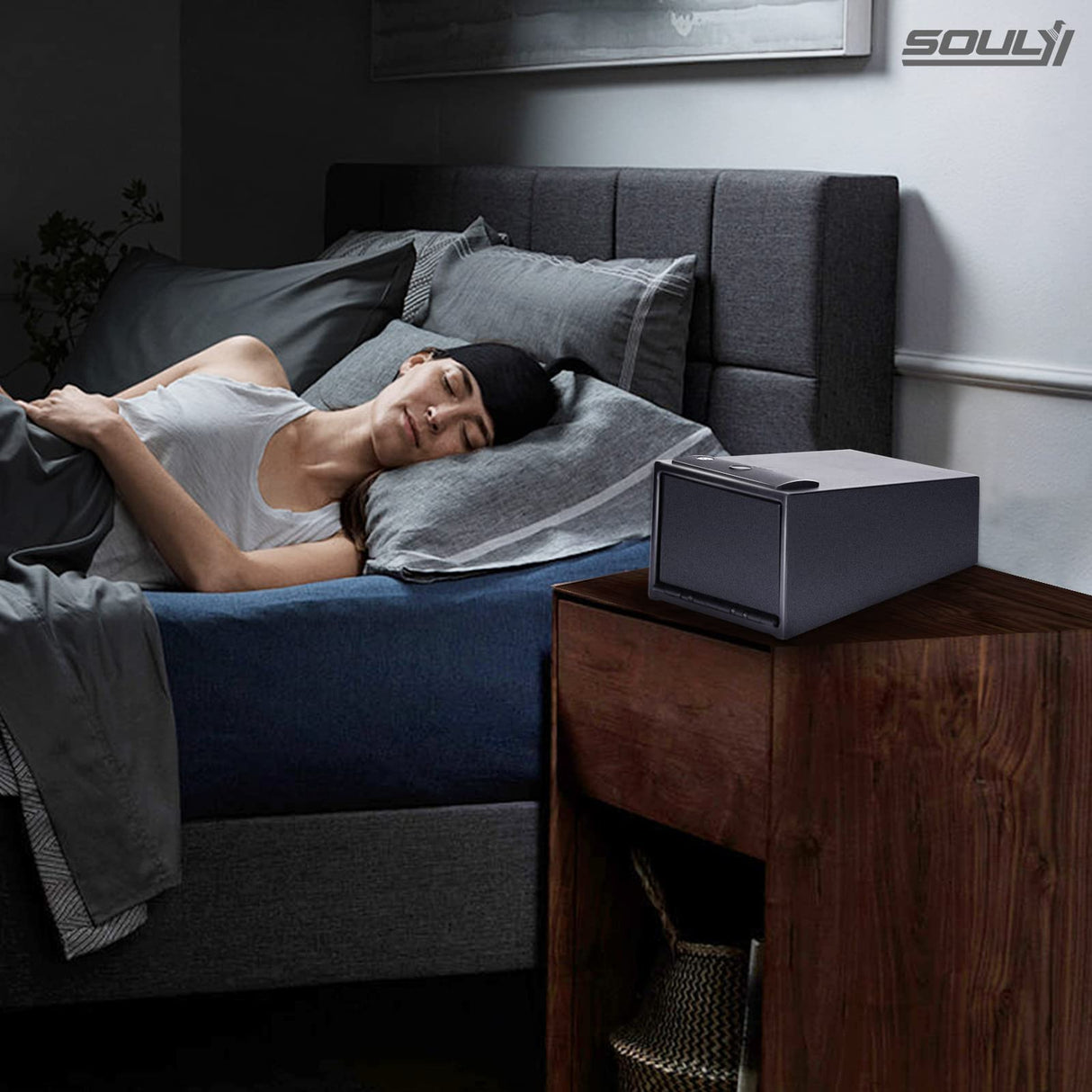 SOULYI Digital Gun Safe For Pistols With Two Quick Access,Handgun Safe With Pop Up Door,Safety Device With Keypad Storing Firearms Ammunition Money Valuables For Home Cabinet Car Under Bed Use SOULYI