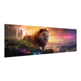 Pavemlo 5D Large Diamond Art Kits for Adults Lion, Full Drill Big Diamond Painting Kits Animals Pictures Paint with Diamonds, DIY Cross Stitch Art Rhinestone Craft for Home Wall Decor 12x31.5 inch Pavemlo