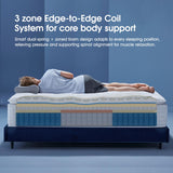 INCEPDREAM 14 Inch Queen Size Luxury Hybrid Mattress with Pillow Top, Latex and Memory Foam, Cooling Tencel Fabric, Dual-Layer Pocket Coils for Pressure Relief and Support, CertiPUR-US Certified INCEPDREAM