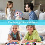 Libfx Diamond Art Kits for Kids 4 PCS Diamond Art for Girls Boys Beginners Arts and Crafts for Kids Ages 8-12 (Cat Butterfly Unicorn Deer) Libfx