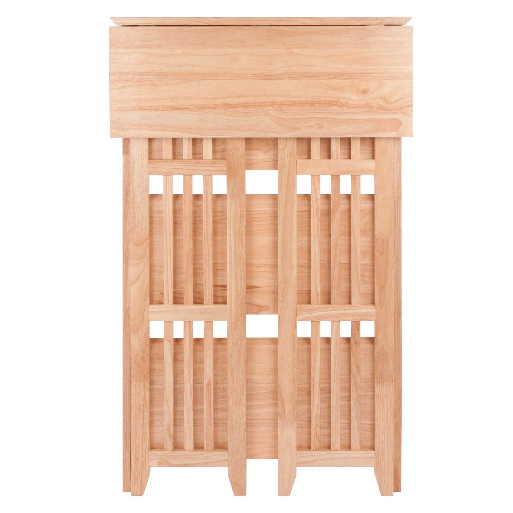 Winsome Wood Mission-Style Natural Beechwood 4-Tier Folding Shelf - WoodArtSupply