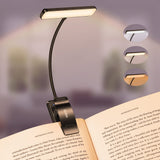 Gritin 19 LED Rechargeable Book Light for Reading in Bed with Memory Function- Eye Caring 3 Color Temperatures,Stepless Dimming Brightness,80 Hrs Runtime Lightweight Clip on Light for Book Lovers Gritin