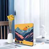 JOOZ 2 Pack Paint by Numbers Kit for Adults, Mountain Paint by Number on Wood Board, DIY Sunset Boho Oil Painting by Numbers Ornaments for Desktop, Easy Adult Paint by Number Kits for Gift 8x8 Inch JOOZ