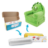 Soft Landing - Elite Seats - Premium Character Sofa Seat & Transformable Fold-Out Lounger with Carrying Handle – Dino Soft Landing