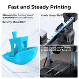 Creality Ender 3 V3 KE 3D Printer Up to 500mm/s Printing Speed, 1kg x 2 Pack High Speed PLA Included, 60W Ceramic Heater Hotend, X-axis Linear Rail & Dual Fans, Creality OS Smart Control,220x220x240mm SainSmart
