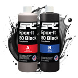 Black Epoxy Resin (32 Ounce), High-Gloss Pure Black Resin Epoxy | No Black Epoxy Dye, Black Resin Pigment, or Black Mica Powder Needed |for DIY Bubble-Free Epoxy Tabletops, Resin Art, Jewelry Making SPRESIN