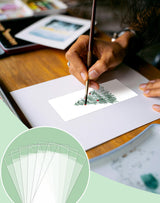 DSYIL 120 Pack Bookmark Sleeves, Clear Bookmark Holders, Plastic Blank Bookmark Cover for School, Office and Party Favors, 6.3 x 2.36 Inches DSYIL