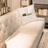 TopTie Sublimation Pocket Pillow Cases for Books Stuff Storage, 16 x 16 Inches Linen Blank Pillow Covers TopTie