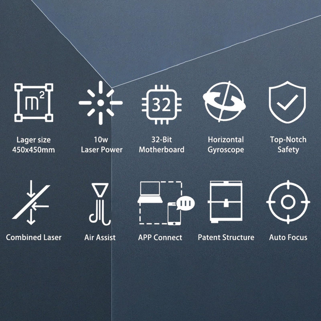 Twotrees TS2-10W Engraving Machine, 0.08mm Laser Cutting Machine Laser Cutter, 10000mm/min Laser Engraver Machine, Easy to Assembly Laser Engraving Machine for Wood, Paper, Leather (TS2-10W) YESBAY