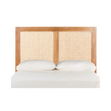 SAFAVIEH Home Collection Vienna Natural Cane Twin Headboard Platform, Single SAFAVIEH