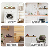 Pmnianhua Wall Mounted Desk,31'' Wall Mounted Drop Leaf Table,Drop Down Table,Folding Table,Fold Down Wall Desk,Floating Desk for Wall Laundry Room Bar Home Office Small Space(Walnut) Pmnianhua