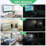 BoxElfos 100% Blackout Blind Curtains Window Cover [157" x 59" XXL] [DIY Cut to Any Size or Shape] [Hook & Loop Tabs][ Portable Bags for Travel] [Light & UV Blocking ] for House,Nursery,Apartment BoxElfos