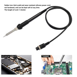 Soldering Iron Station, 936A 60W Soldering Station Kits with 5 Soldering Round Tips, Solder Wire, Tweezers, Desoldering Pump and Rework Station Kit for Electronics (Black) Swft Huo