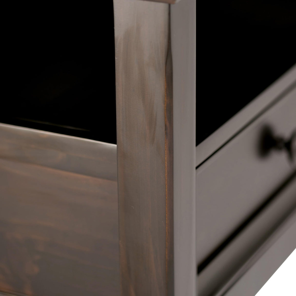 SIMPLIHOME Amherst SOLID WOOD 44 inch Wide Rectangle Coffee Table in Hickory Brown for the Living Room and Family Room SIMPLIHOME