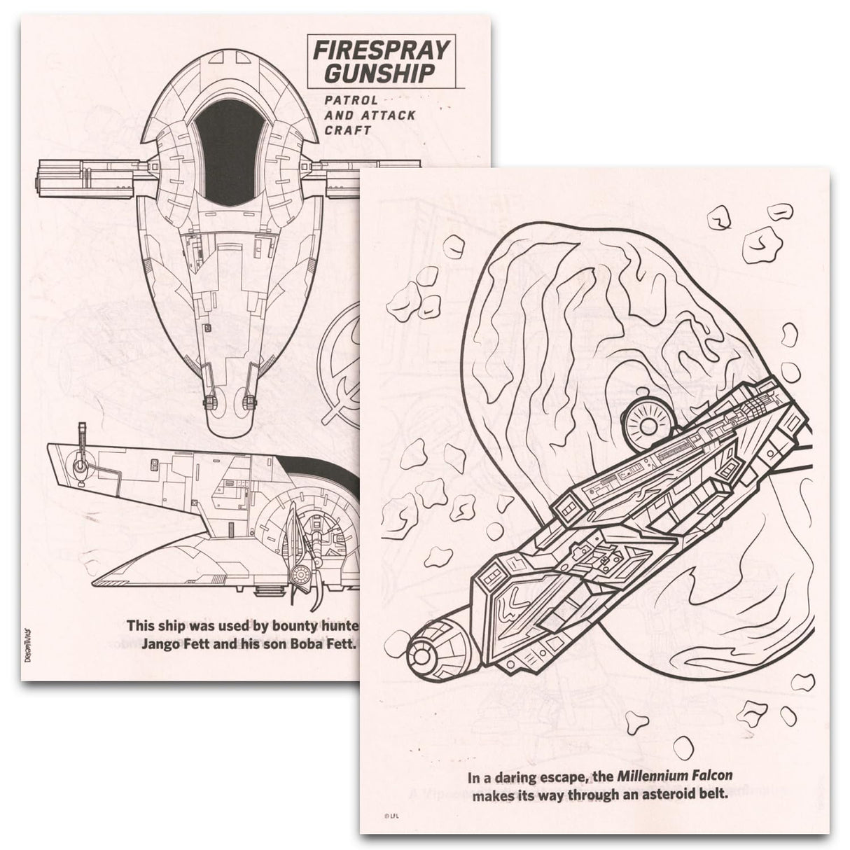 Star Wars Coloring Books for Kids - Bundle with 2 Droids Coloring Book Feat. C3PO, R2D2, BB8 Plus Stickers