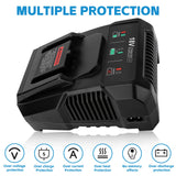 1 Pack 18V R86092 Fast Lithium Replacement Battery Charger R86092 Compatible with Ridgid 18 Volt Battery R840083 R840085 R840086 R840087 AC840085 AC840086 AC840087P AC840089 Cordless Power Tools OHYES BAT