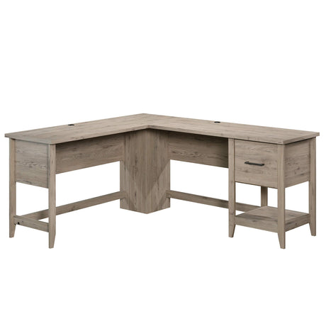 Sauder Summit Station L-Desk, L: 58.66" x W: 66.46" x H: 29.02", Laurel Oak finish Sauder