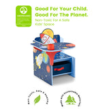 Delta Children Space Adventures Chair Desk with Storage Bin - Ideal for Arts & Crafts, Snack Time, Homeschooling, Homework & More - Greenguard Gold Certified, Blue Delta Children