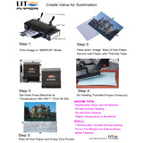 LIT PAPER 5 Sets 2-in-1 Photo Frame Sublimation Jigsaw Puzzle Blanks Combo 2 Shape Bone Medal - DIY Heat Press Transfer Crafts 63 Slices Thermal Transfer Blank Puzzles for Sublimation LIT PAPER