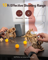 ROKR DIY Wooden Catapult Kit-3D Wooden Puzzle for Adults-Wood Ballista Model Building Kit-STEM Gift for Boys and Girls ROKR