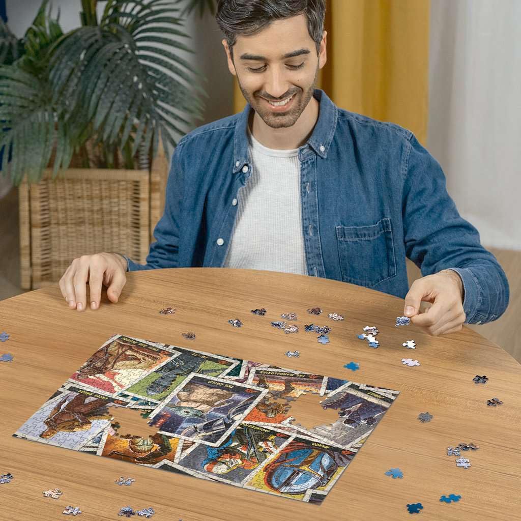 Ravensburger Star Wars-The Mandalorian: in Search of The Child 500 Piece Jigsaw Puzzle | Unique Piece Design | Softclick Technology | Ideal for Adults and Family Ravensburger