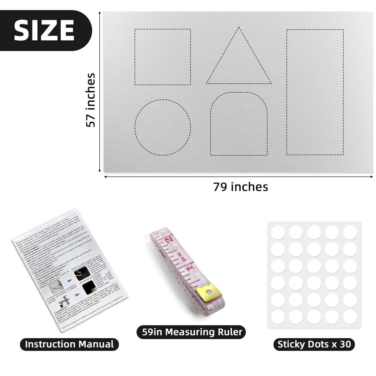 DUOFIRE Blackout Curtains for Bedroom 79" x 57", Portable Window Blackout Blinds No Drill Room Darkening 100% Blackout Shades Temporary Blackout Window Cover for Nursery Travel RV (Silver-Silver) DUOFIRE