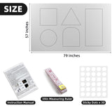 DUOFIRE Blackout Curtains for Bedroom 79" x 57", Portable Window Blackout Blinds No Drill Room Darkening 100% Blackout Shades Temporary Blackout Window Cover for Nursery Travel RV (Silver-Silver) DUOFIRE