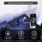 oneinmil 70" Fireplace TV Stand with Power Outlet for TVs Up to 80", Electric Fireplace Entertainment Center with LED Lights & Storage Cabinets, Media Console Table for Living Room, Black oneinmil