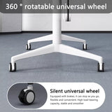 Conference Table, Folding Conference Room Tables with Flip-Top Design, Mobile Seminars Dynamic Meetings Training Tables for Offices, Classrooms, and Meeting Room, White, 47.2"D x 23.6"W x 29.5"H WMIASIN