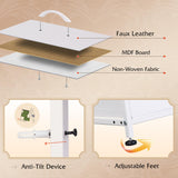 WLIVE White Dresser for Bedroom, TV Stand for Bedroom for 55 inch TV with Charging Station and LED Lights, Fabric Chest of Drawers with Open Shelves, 8 Drawers Dressers for Living Room, Closet WLIVE