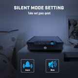 Gun Safe for Handgun - Biometric Gun Safe with Fingerprint/Full-digital Keypad/Key Lock for Pistol Jewelry Cash Safe, Gun Lock Box THIKPO