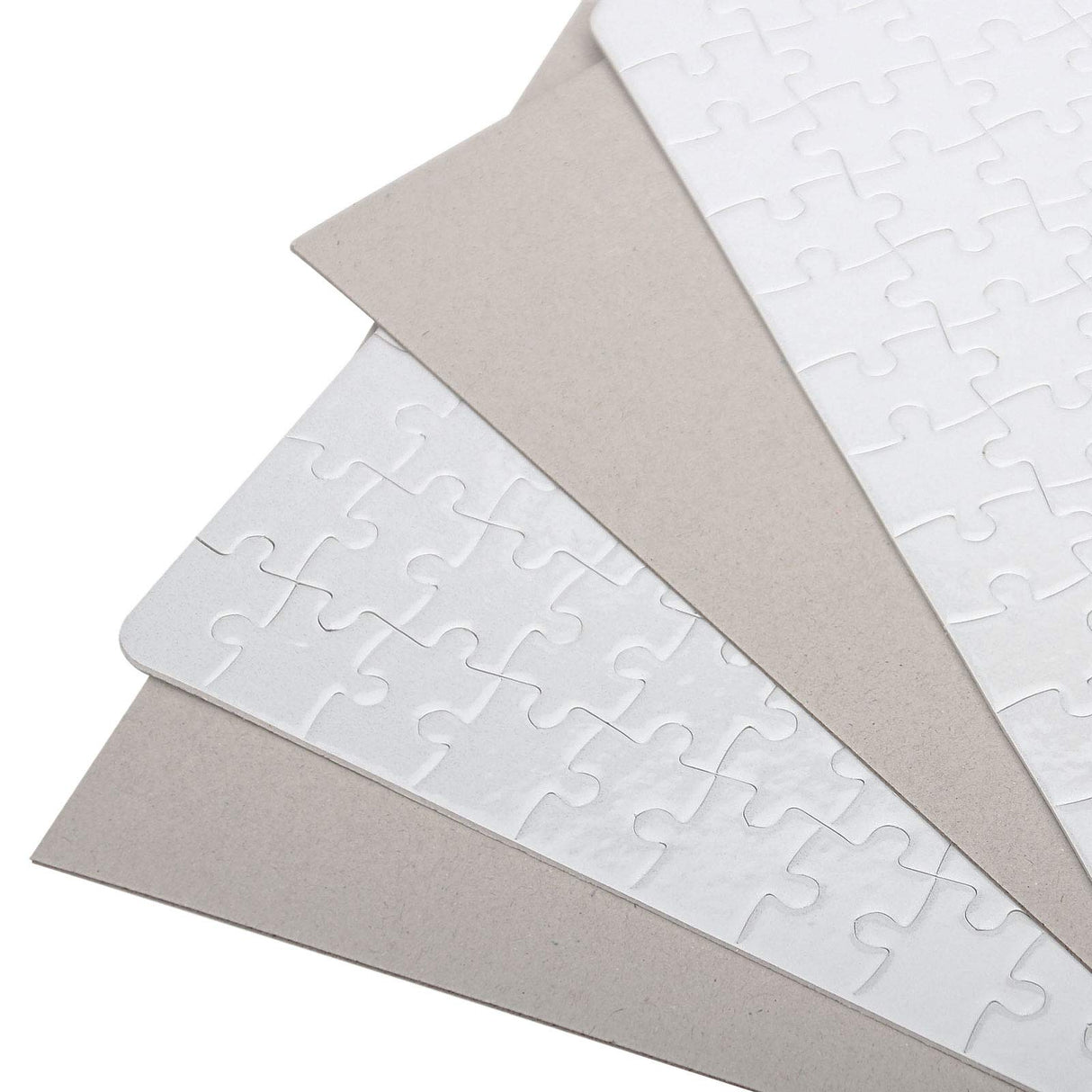 KEILEOHO 30 Sets 120 Pieces 8 x 11 inches Blank Sublimation Jigsaw Puzzles, DIY Heat Press Sublimation Puzzle Blanks, Blank Puzzle for Sublimation Blanks Heat Press Transfer Make Your Own Puzzles KEILEOHO