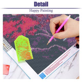 5D Large Diamond Art Painting,Moon Diamond Painting Kits for Adults,DIY Full Drill Crystal Rhinestone Chinese style Arts and Crafts,Gem Art Painting with Diamond Home Wall Decor 27.5 X 15.7inch pchmcu