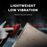 S&F STEAD & FAST Electric Random Orbital Sander with Vacuum Attachment 120V 350W, Professional-grade, with 5 inch 6 inch Backing Pads, Quiet, Powerful, Low Vibration, for Woodworking, Auto Body Repair S&F STEAD & FAST