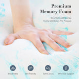 DUMOS Memory Foam Mattress Topper Full, 3 Inch Thick Gel Infused Bed Toppers for Full Size Bed, Cooling Soft Mattress Pads for Sleeper Sofa, RV, Camper, CertiPUR-US Certified, Blue DUMOS