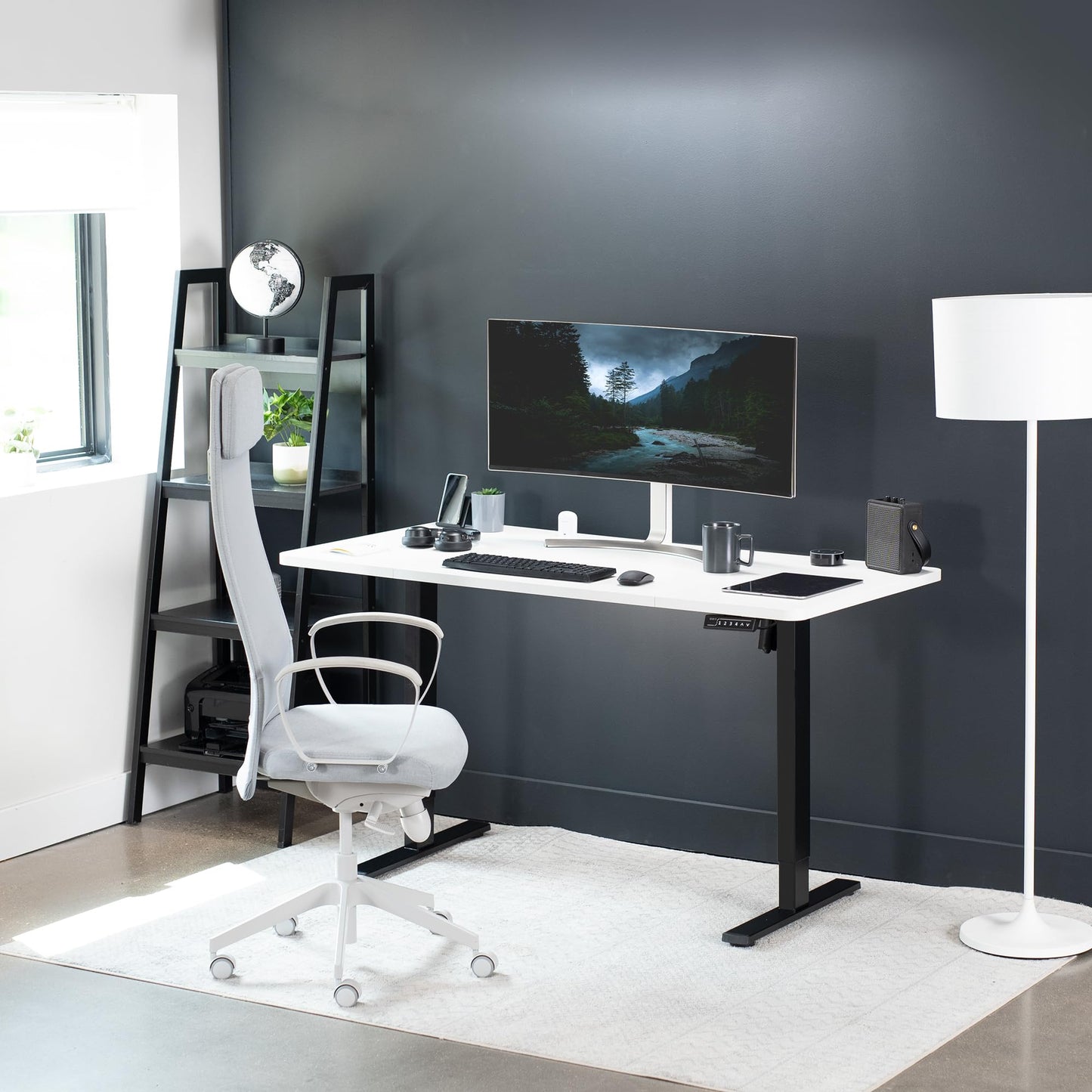 VIVO Universal 60 x 30 inch Table Top for Standard and Sit to Stand Height Adjustable Home and Office Desk Frames, White Desktop, DESK-TOP60-30W - WoodArtSupply