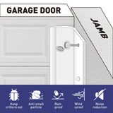 FOSLUOC Garage Door Seal Top and Side Seal Strip 34FT White Adhesive Backed Rubber Weather Stripping Replacement Weatherproofing Universal Sealing FOSLUOC
