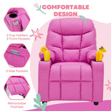 SNUGWAY Marshmallow Larger Kids Reclining Chair Leather Recliner Sofa Children Ages 3-12 SNUGWAY