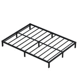 DiaOutro 9 Inch King Bed Frame Heavy Duty Low Profile Metal Platform No Box Spring Needed Mattress Foundation, Easy to Assembly, Noise Free, Black DiaOutro