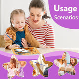 cviokrdu Halloween Paint by Numbers Kit for Kids with Frame - Wooden Easel, Ghosts Paint by Numbers for Kids Ages 4 8 12, Easy Acrylic Oil Painting Kits for Home Wall Decoration 8x8 inch cviokrdu