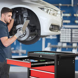 5-Drawers Rolling Tool Chest Tool Box Organizer with Lockable, Metal Rolling Tool Cart Tool Storage Toolbox, Tool Cabinet Rolling Tool Box with Drawers for Garage, Workstation, Workshop, Home Repair CMFYDAILY