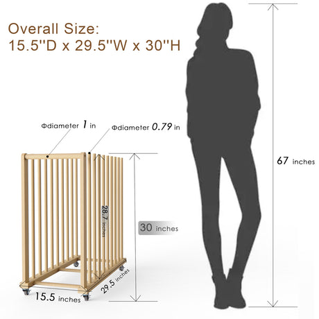 UNZERO Art Storage Rack, Art Canvas Storage, Canvas Boards Rack Art Storage with Handle & Caster Wheels for Drawing Board, Panel, Paper Pad for Art Studios, Artworks, Gallery UNZERO