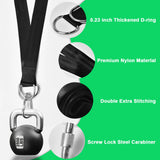Tree Swing Hanging Straps Kit Holds 2000 lbs,5ft Extra Long Straps Strap with Safer Lock Snap Carabiner Hooks Perfect for Tree Swing & Hammocks, Carry Pouch Easy Fast Installation (5 ft) WILDJUE