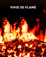 Silonn Electric Fireplace Heater, Quick Heating Portable Low Noise Fireplace with Temp Control, CSA Certified,18” Electric Fire Place with Overheat Protection Function for Living Room, Bedroom, Black Silonn