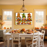 ajepon Gnome Diamond Art Kits for Adults - Fall 5D Diamond Painting, Gnomes Gem Art for Adults, Fall Pumpkin Gem Painting Kits for Wall Home Decor Arts Craft 12x16inch ajepon