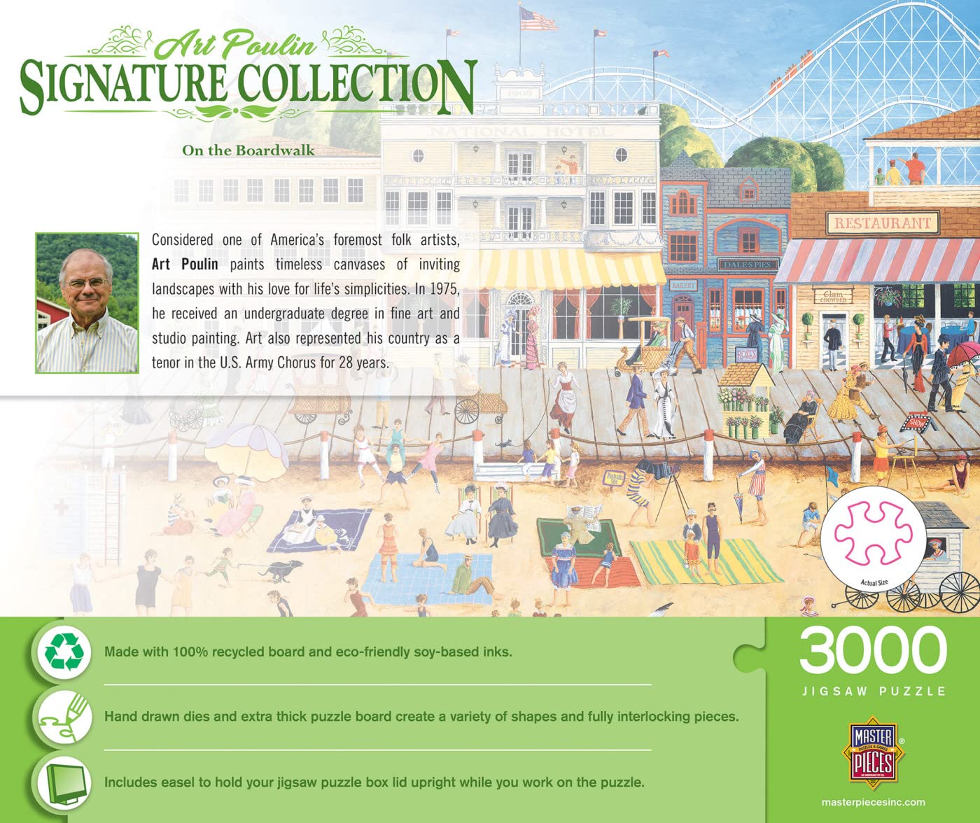 MasterPieces 3000 Piece Jigsaw Puzzle for Adults, Family, Or Youth - On The Boardwalk - Manufacturer Defect - 32"x45"